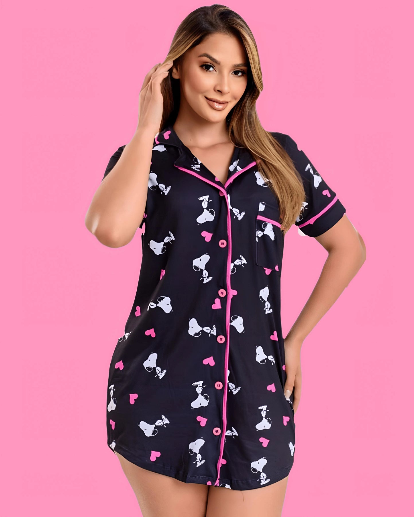 Pijama Auden Cloud- Curto  Snoopy
