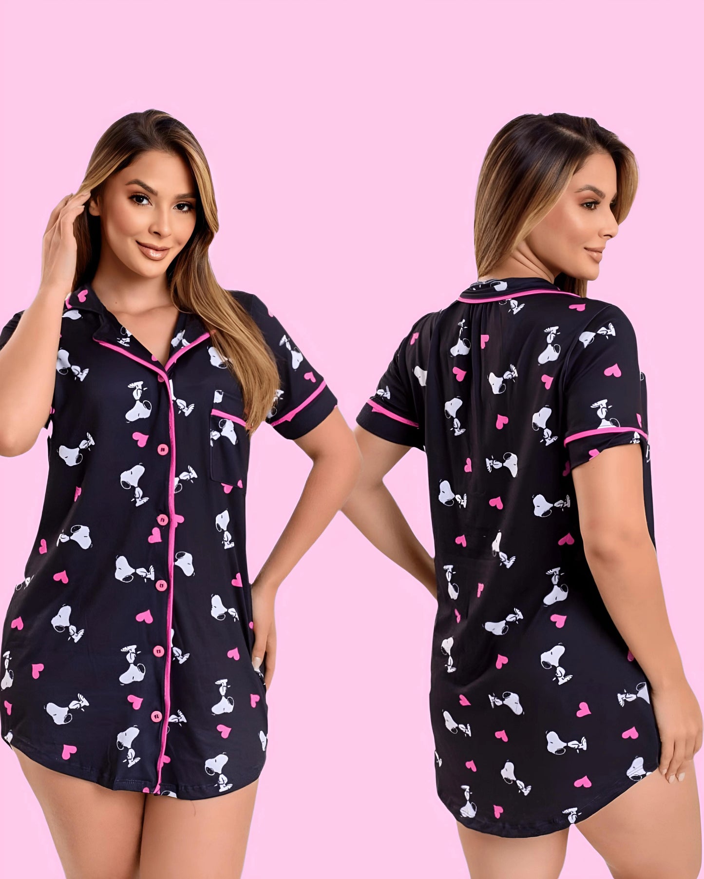 Pijama Auden Cloud- Curto  Snoopy