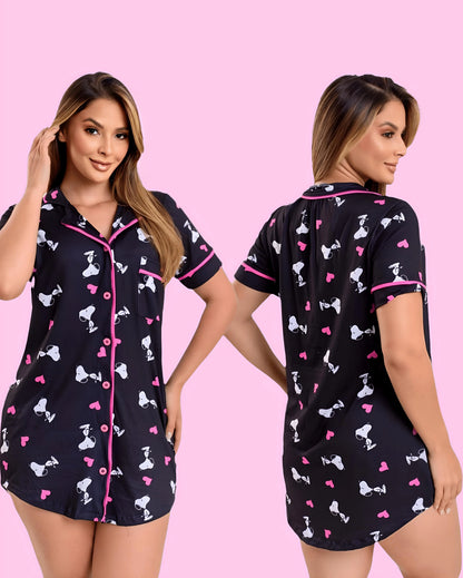 Pijama Auden Cloud- Curto  Snoopy