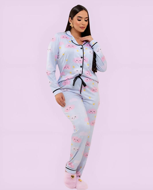 Pijama Auden Cloud- Nuvem Rosa