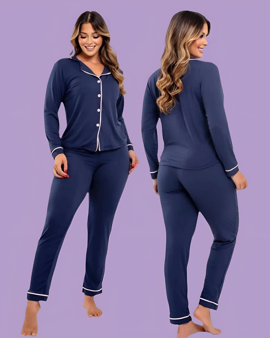 Pijama Auden Cloud- Azul Marinho